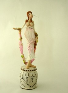 Aphrodite . . .mixed media figurative sculpture