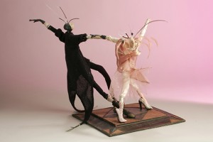 The Ballroom . . . mixed media figurative sculpture