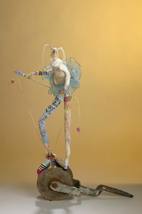 Balancing Shtick . . . mixed media figurative sculpture