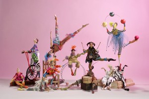 Cirque du Soleil Collection for reproduction . . . the originals . . . mixed media figurative sculptures