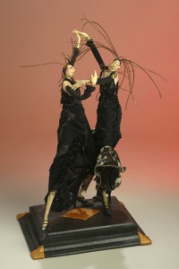 Tango . . . mixed media figurative sculpture