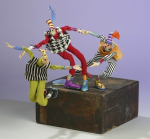 The jumping off place . . . mixed media figurative sculpture
