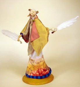 Whispers Alegria . . . mixed media hand puppet