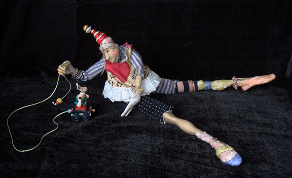 All Sorts and CUpcake ... mixed media figurative sculpture