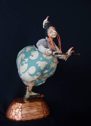 Hat Trick ... mixed media figurative sculpture