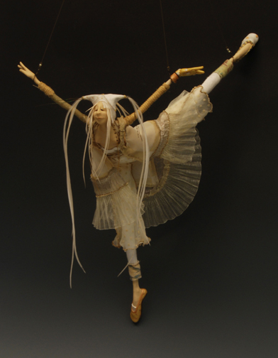 Melody ... mixed media figurative sculpture