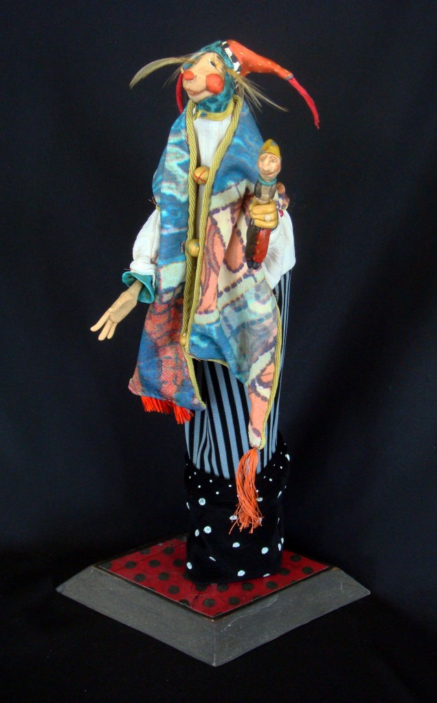 Talking Stick ... mixed media figurative sculpture